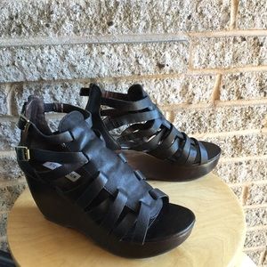 Steve Madden platform wedge gladiator sandal, 7.5